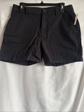 Amazon Essentials Women's Black Chino Cargo Shorts